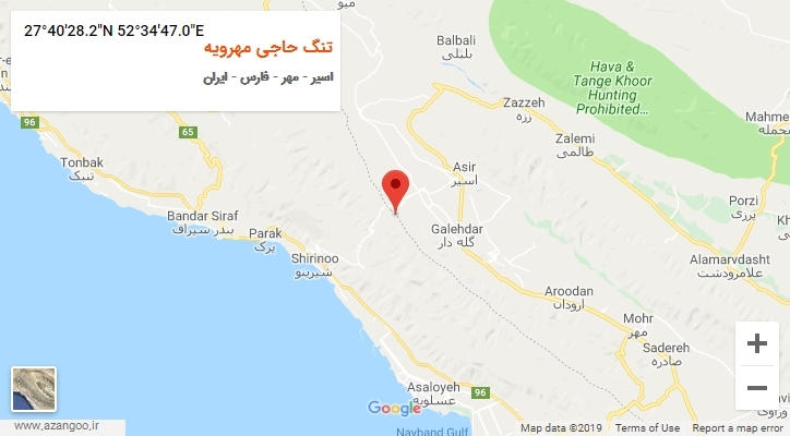 روستای تنگ حاجی مهرویه بر روی نقشه