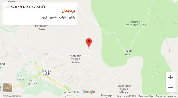 روستای یردجمال بر روی نقشه