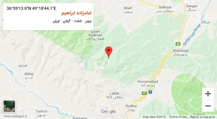 روستای امامزاده ابراهیم بر روی نقشه