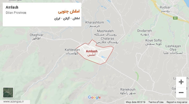 دهستان املش جنوبی بر روی نقشه