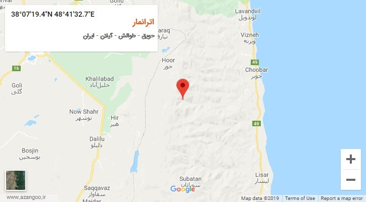 روستای اترانمار بر روی نقشه