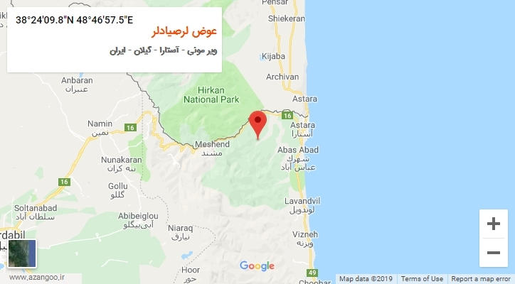 روستای عوض لرصیادلر بر روی نقشه