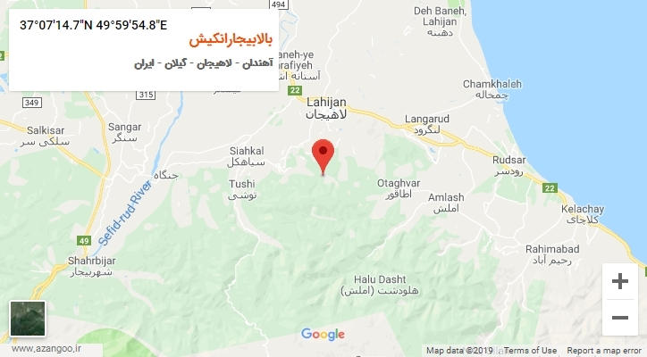 روستای بالابیجارانکیش بر روی نقشه