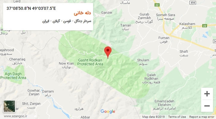 روستای دله خانی بر روی نقشه