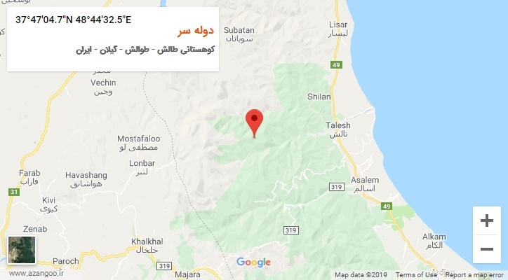 روستای دوله سر بر روی نقشه