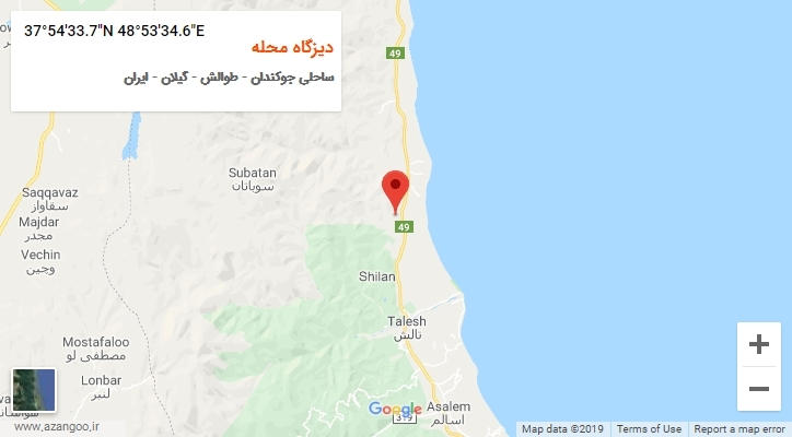 روستای دیزگاه محله بر روی نقشه