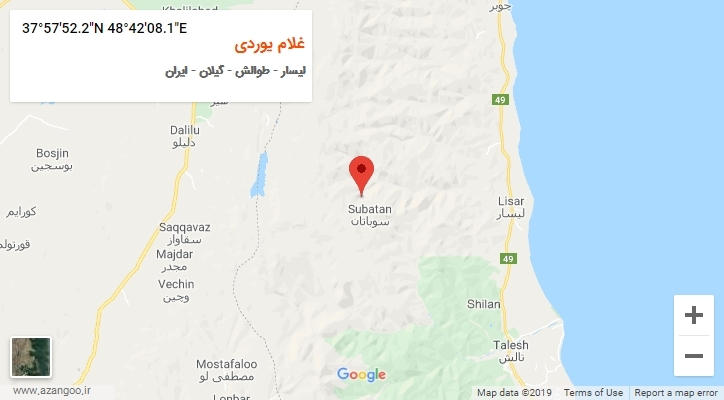 روستای غلام یوردی بر روی نقشه