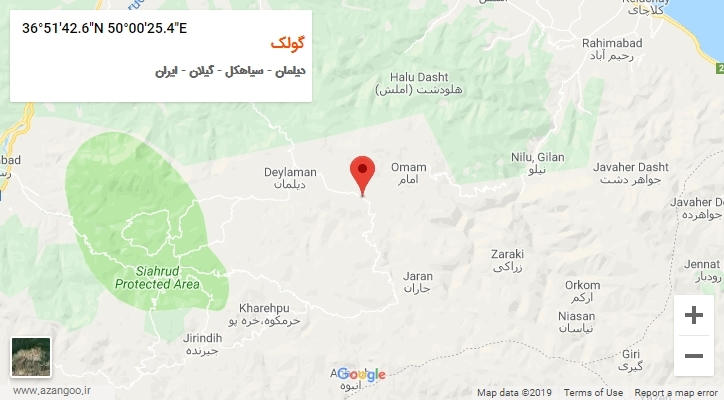 روستای گولک بر روی نقشه