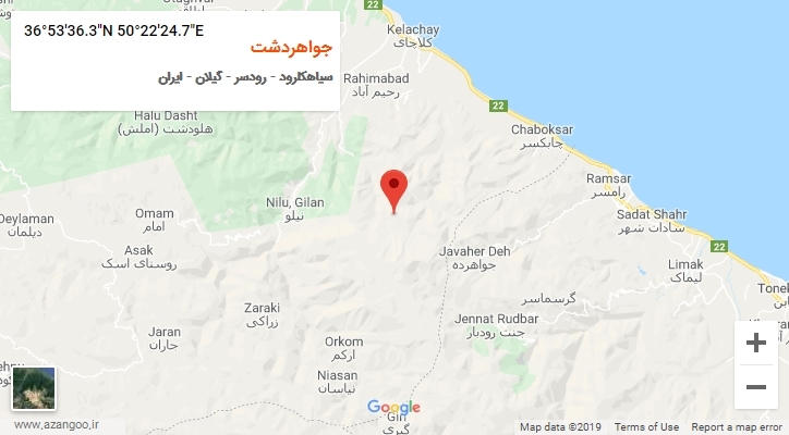 روستای جواهردشت بر روی نقشه