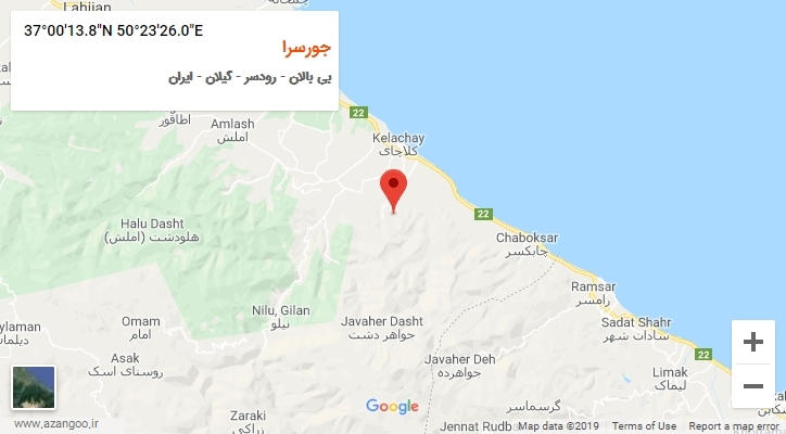 روستای جورسرا بر روی نقشه