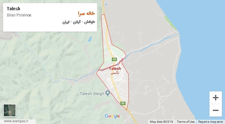 دهستان خاله سرا بر روی نقشه