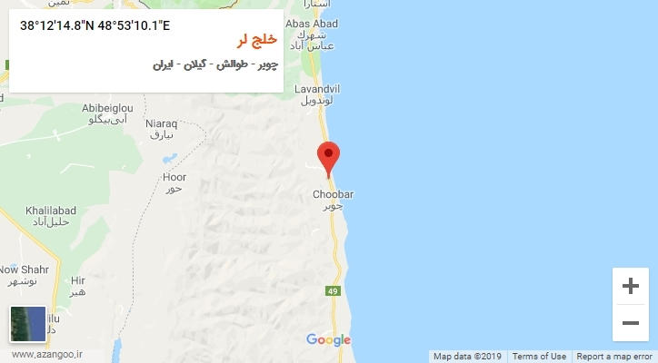 روستای خلج لر بر روی نقشه