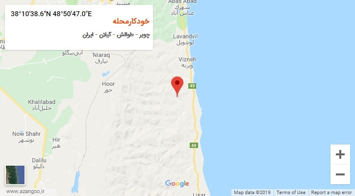 روستای خودکارمحله بر روی نقشه