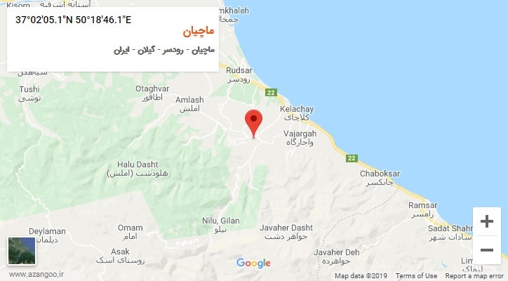 روستای ماچیان بر روی نقشه
