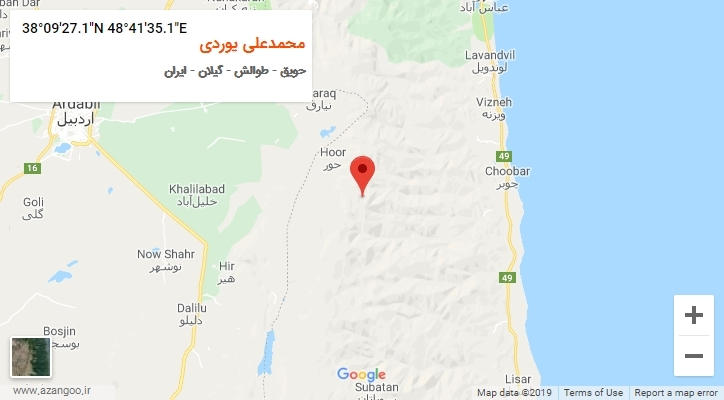 روستای محمدعلی یوردی بر روی نقشه