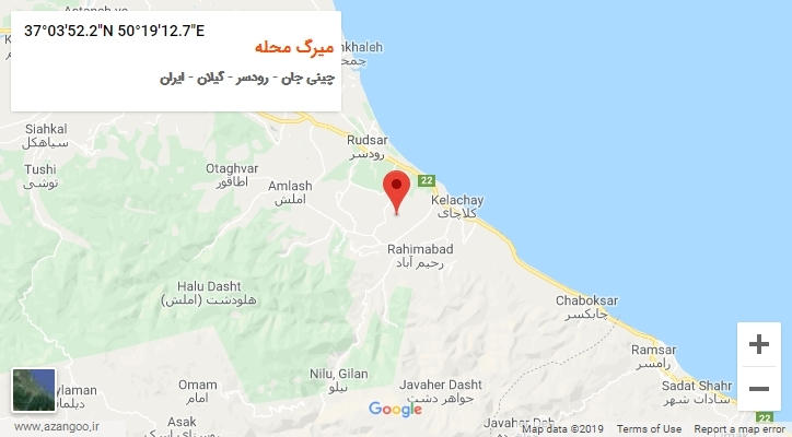 روستای میرگ محله بر روی نقشه