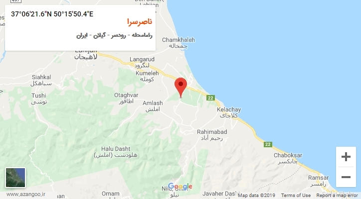 روستای ناصرسرا بر روی نقشه