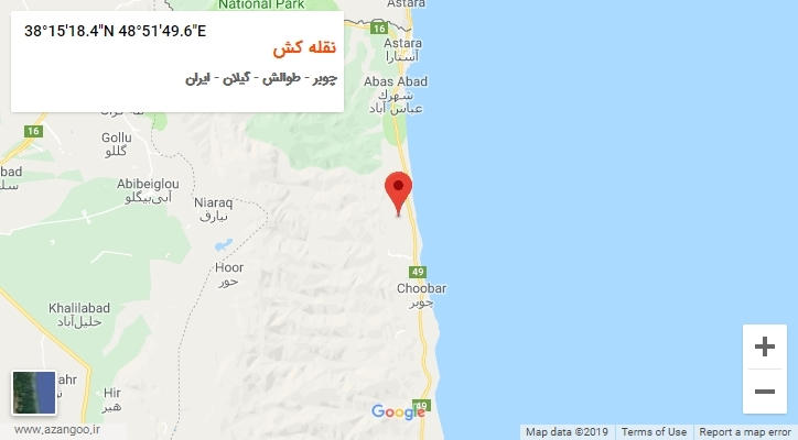 روستای نقله کش بر روی نقشه