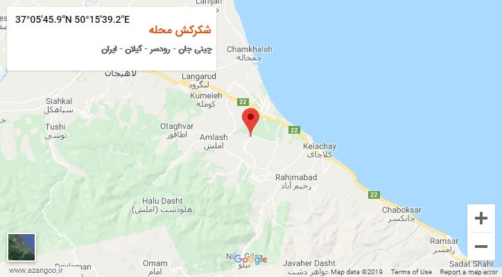 روستای شکرکش محله بر روی نقشه