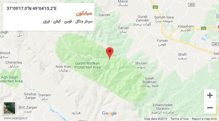 روستای سیابکون بر روی نقشه