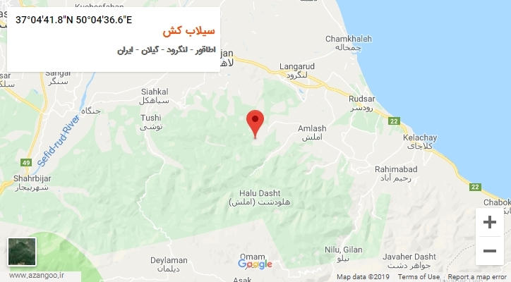 روستای سیلاب کش بر روی نقشه