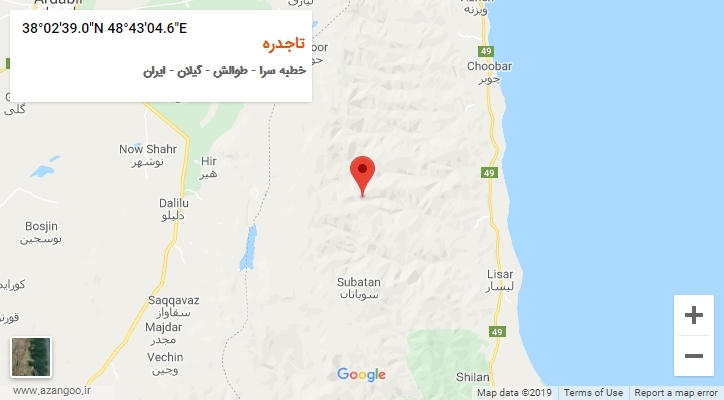 روستای تاجدره بر روی نقشه