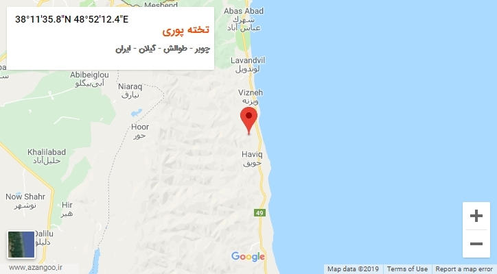 روستای تخته پوری بر روی نقشه