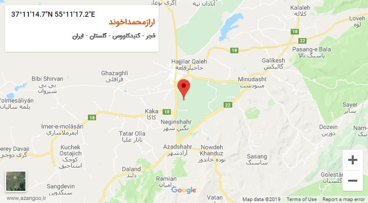 روستای ارازمحمداخوند بر روی نقشه