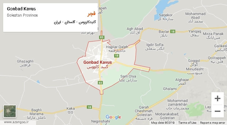 دهستان فجر بر روی نقشه