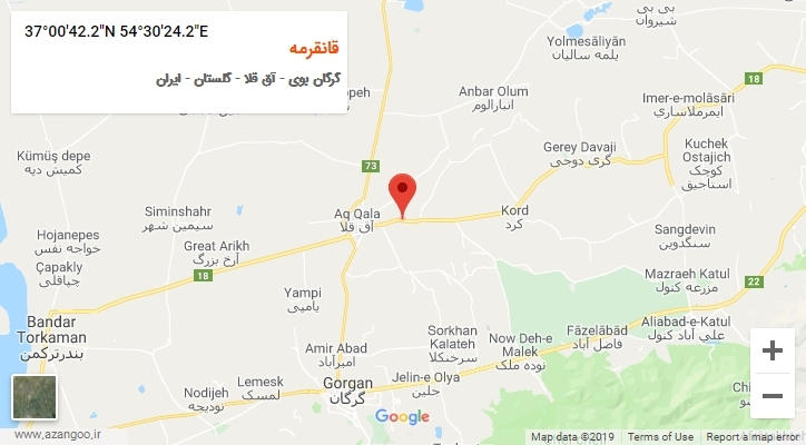 روستای قانقرمه بر روی نقشه