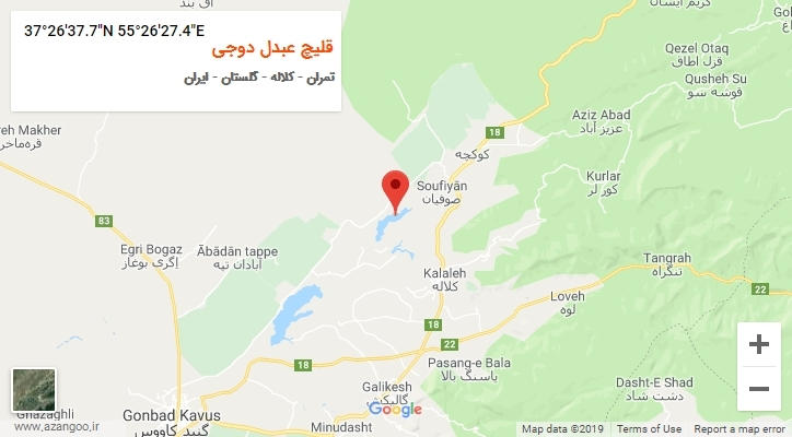 روستای قلیچ عبدل دوجی بر روی نقشه