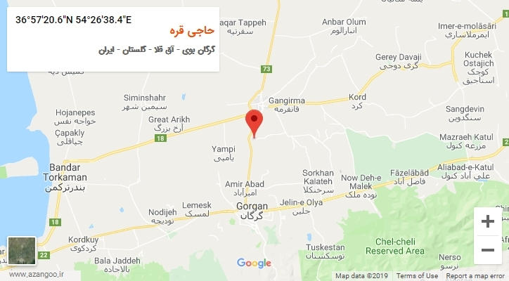 روستای حاجی قره بر روی نقشه