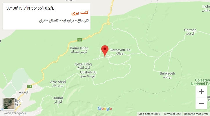 روستای کنت یری بر روی نقشه