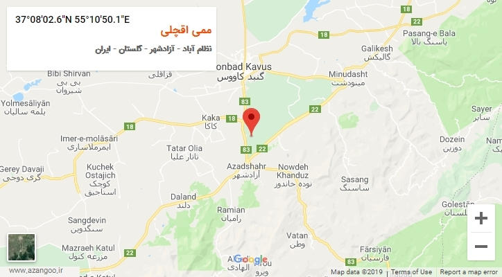 روستای ممی اقچلی بر روی نقشه