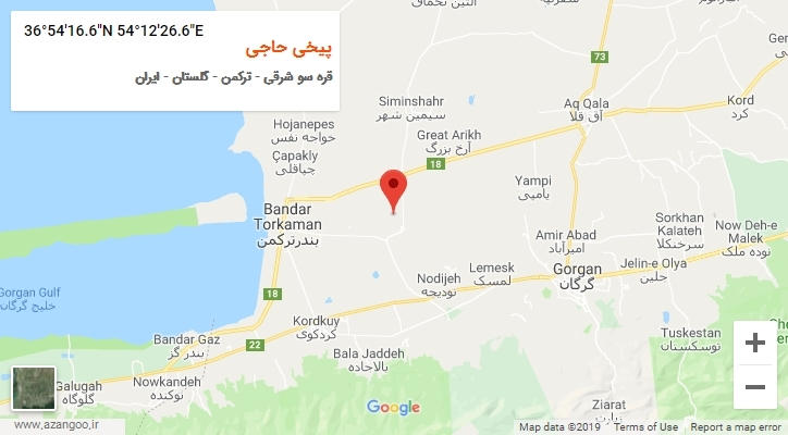 روستای پیخی حاجی بر روی نقشه