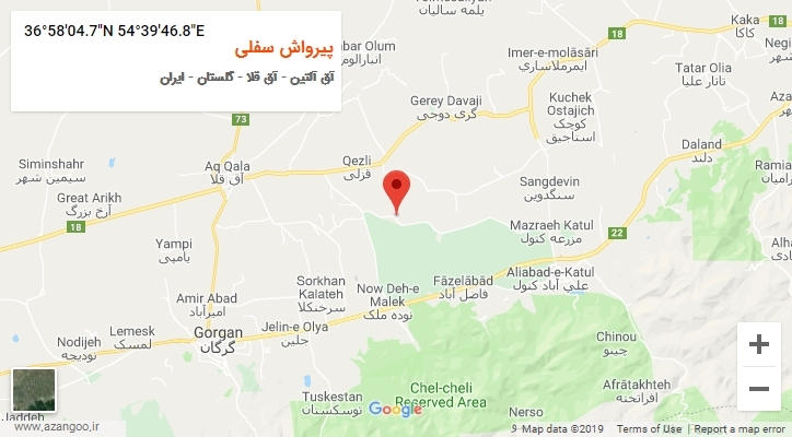 روستای پیرواش سفلی بر روی نقشه