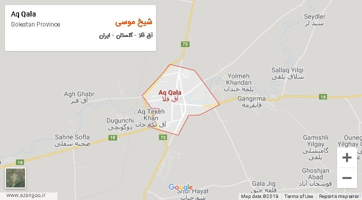 دهستان شیخ موسی بر روی نقشه
