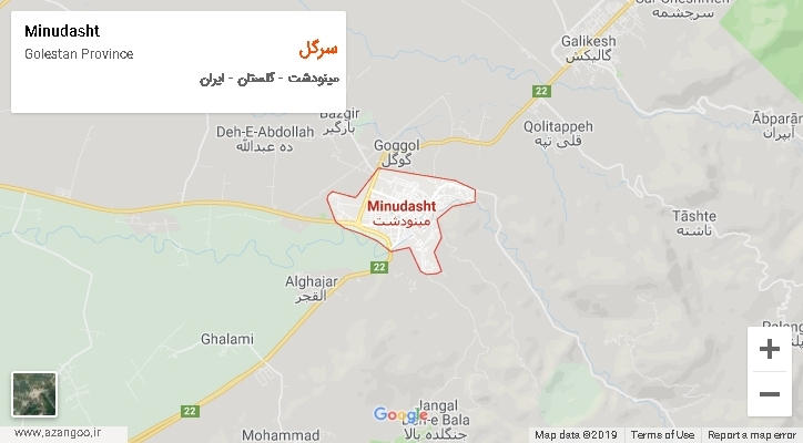 دهستان سرگل بر روی نقشه