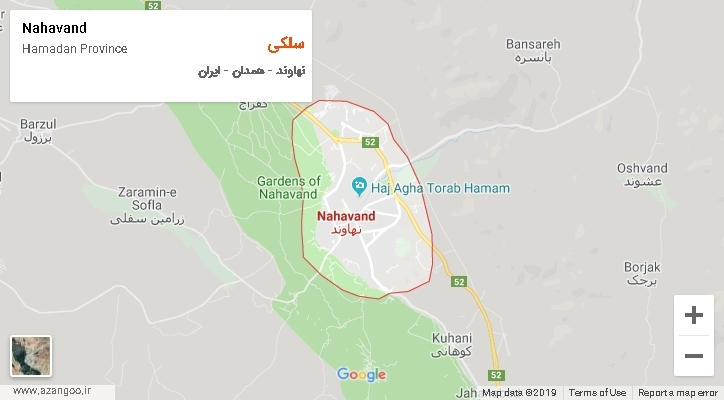 دهستان سلکی بر روی نقشه