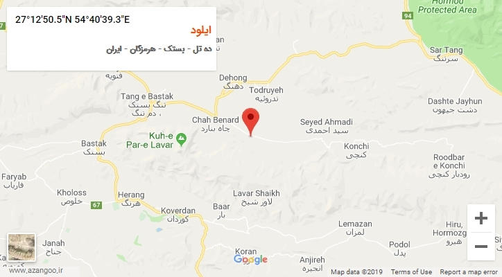 روستای ایلود بر روی نقشه