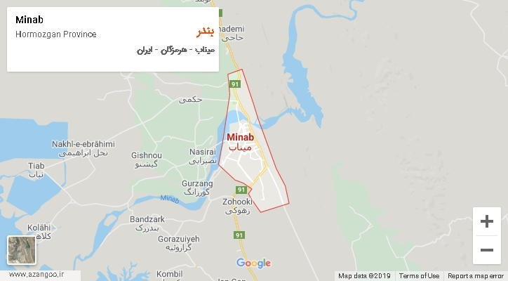 دهستان بندر بر روی نقشه
