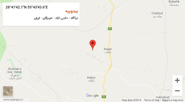 روستای بیدوییه بر روی نقشه