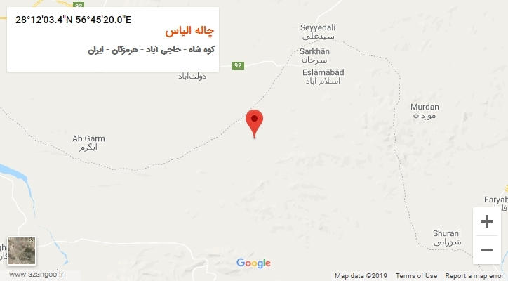 روستای چاله الیاس بر روی نقشه