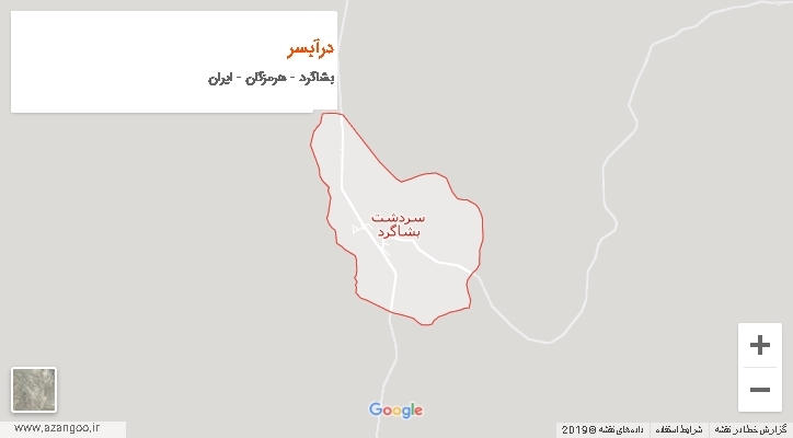 دهستان درآبسر بر روی نقشه