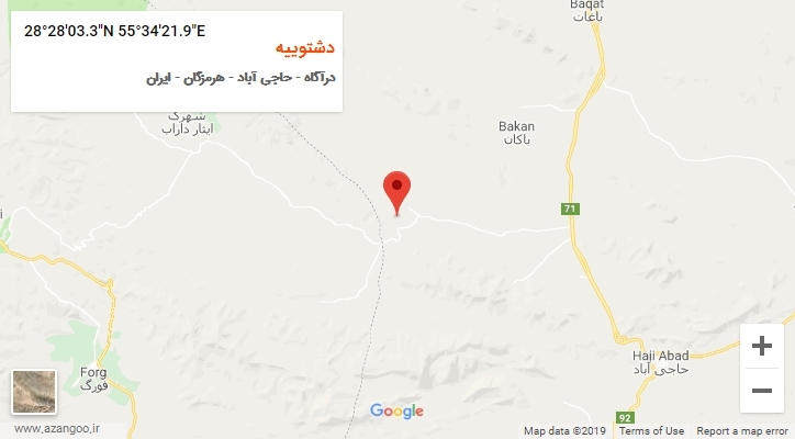 روستای دشتوییه بر روی نقشه