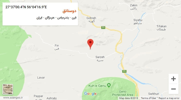 روستای دوستانق بر روی نقشه