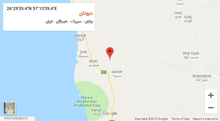 روستای دیودان بر روی نقشه