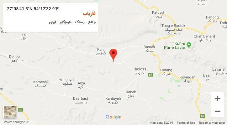 روستای فاریاب بر روی نقشه
