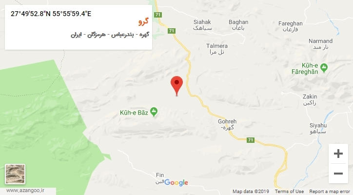 روستای گرو بر روی نقشه