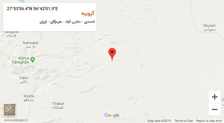 روستای گروییه بر روی نقشه